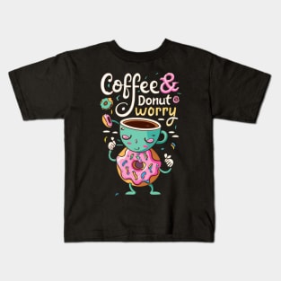 coffee donut Kids T-Shirt